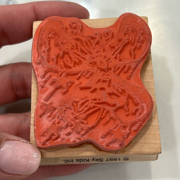 RUBBER STAMPS LOT OF 5: Vintage Rubber Stamps from Sky Kids Inc. from 1997 & ‘98 - Picture 6 of 11